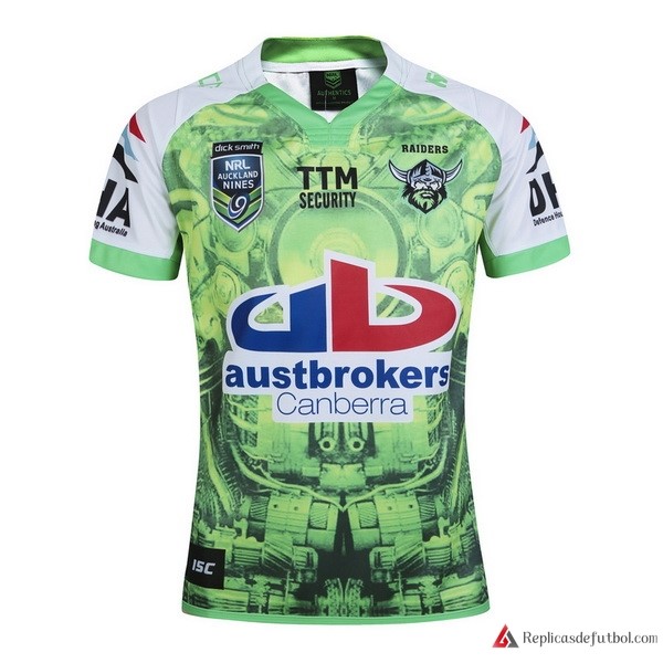 Camiseta Canberra Raiders Auckland 9's 2016 Verde Rugby